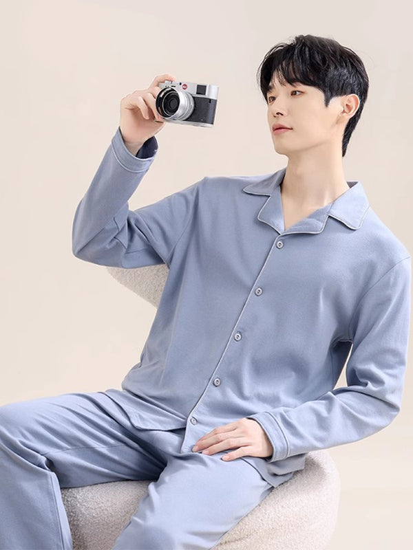 Heren Soft-Touch Ultra-Zacht Puur Katoen Naadloos Comfort Huis- & nachtkleding