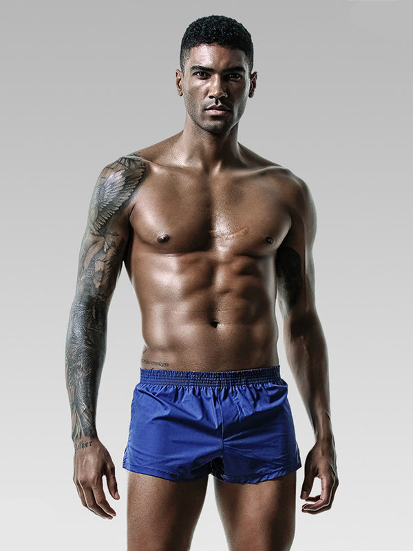 2 Pack Celana Dalam Pria Ultra-Lembut Katun Tali Pinggang Nyaman Pengendali Bau Celana dalam boxer longgar