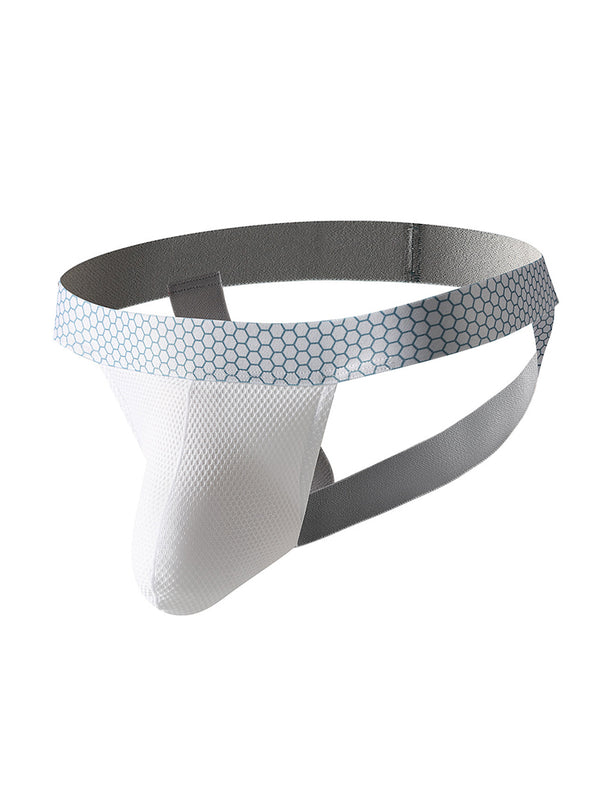 4 Confezione Sospensorio Uomo Colore Unico Senza Cuciture Confortevole Sportivo Taglio Fresco Tocco Elasticità Adattabile