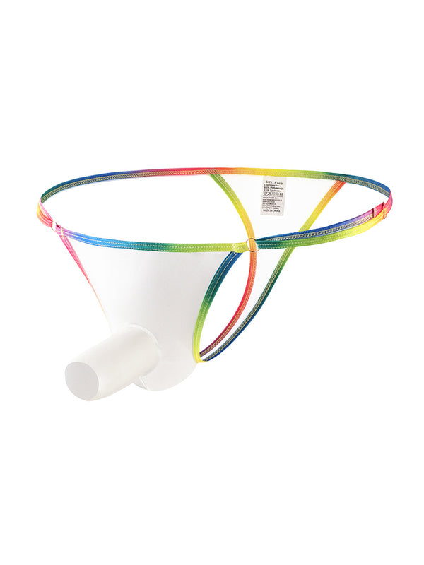 3 Confezioni Intimo Uomo Ultra Sottile Sexy Liscio Traspirante con Elastico Vita Contrastante a Stringhe