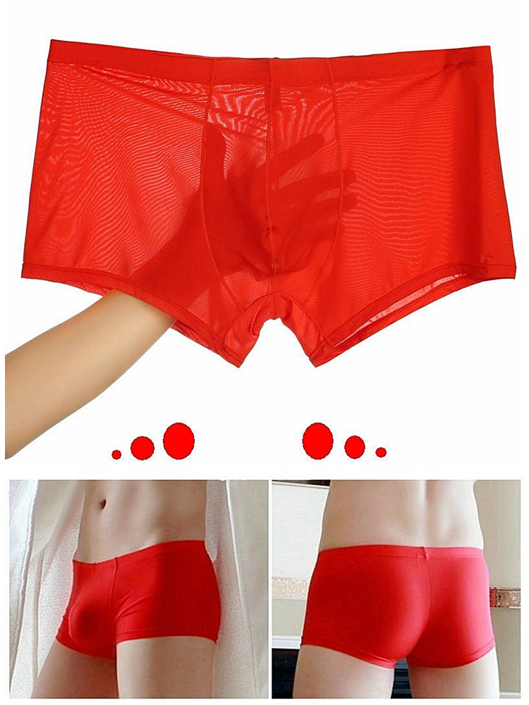 Thin Breathable Ice Silk U Convex Boxers for Men | Mr Saker