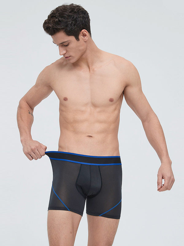 3 Pack Heren Bullet Pouch Sport Running & Wrijvingsbescherming Ademende Boxerbriefs