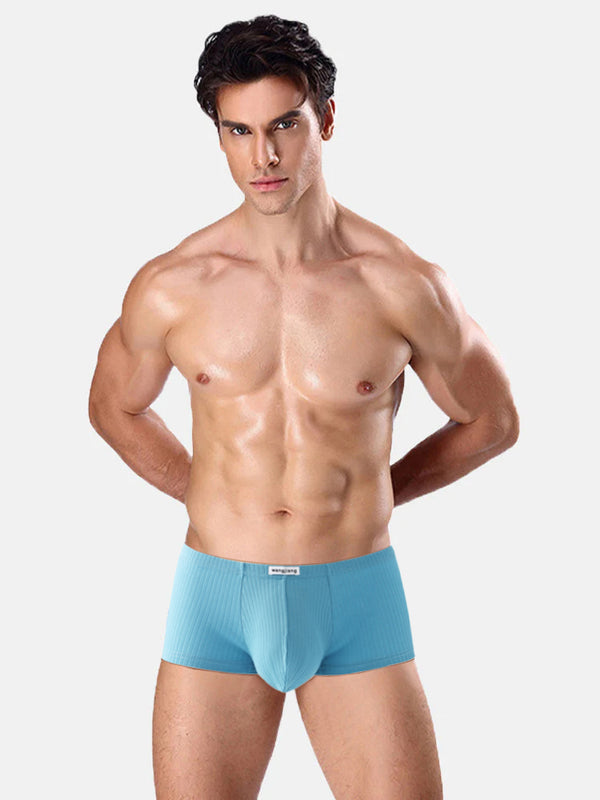 2 Pack Boxer Premium Cotone Doppio Strato Rinforzo Traspiranti con Taschina a U