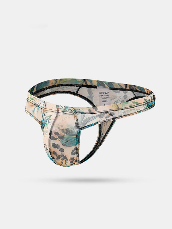 3 Paquets de Sous-vêtements Homme en Soie Glacée à Ceinture Confortable, Décolleté Bas, Sexy et Élastique