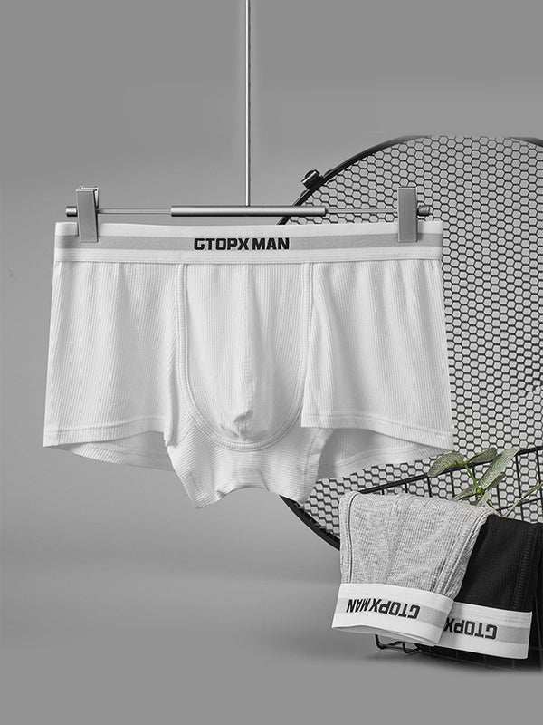 2-Pack Męskie Bokserki Sportowe Cienkie Oddychające Chłonne Potu U-wypukłe Z Większą Kieszenią