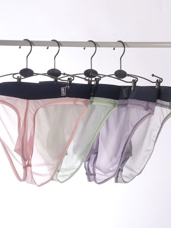 Bragas con Tirantes Transparentes Sexys para Hombre