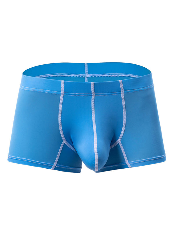 3 Pack Mænds Store Pung Kontrastbinding Trunks