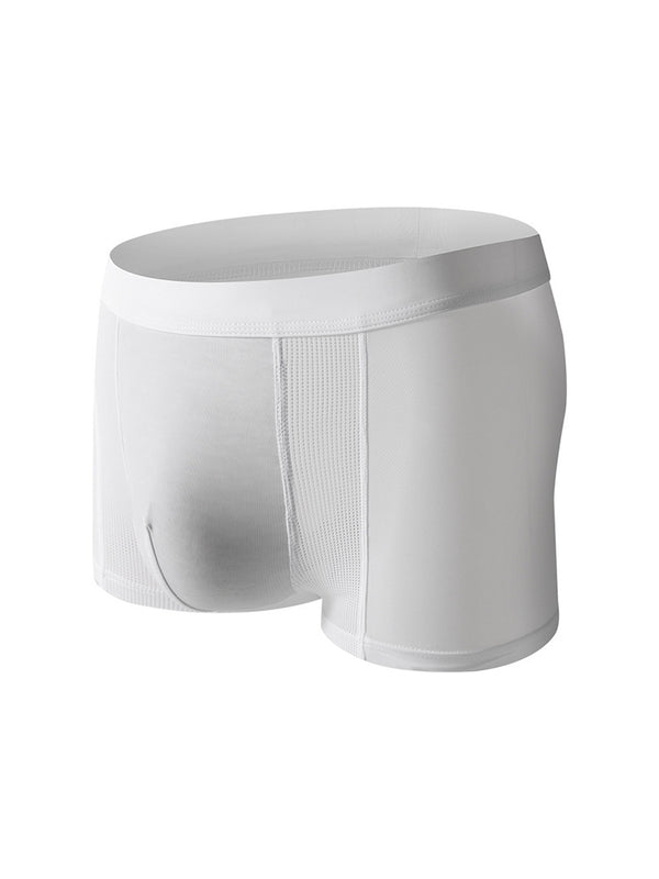 3 قطع شورت رجالي من آيس سيلك الشبكي المبرد المريح بدون خيوط شورت بوكسر ضيق