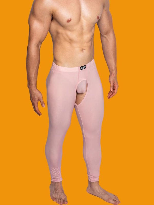 Heren Lage Split Hollow Basislaag Ademende Tights