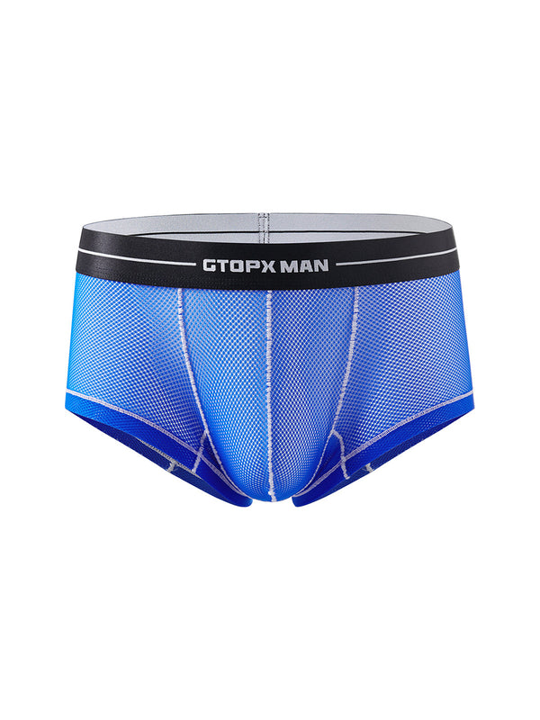 2 Pack Bragas Transparentes de Malla Sexy para Hombres de Tiro Bajo