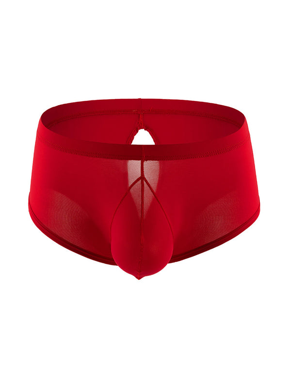 3 Pack Boxer Uomo Alta Elasticità Sexy Asciugatura Rapida Vestibilità Fissa Taglio Sportivo Colore Unico