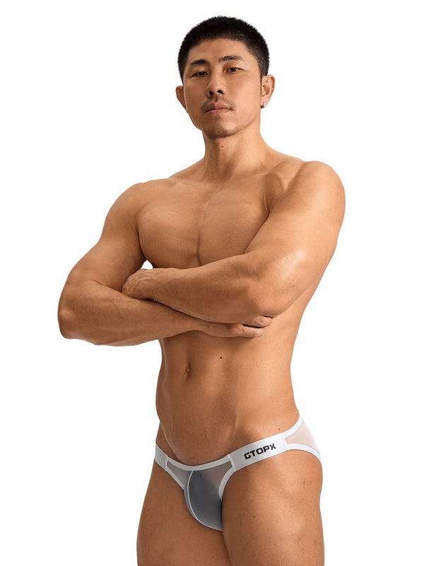 2 Paket Erkek Seksi File Bikini – Şeffaf ve Nefes Alabilir