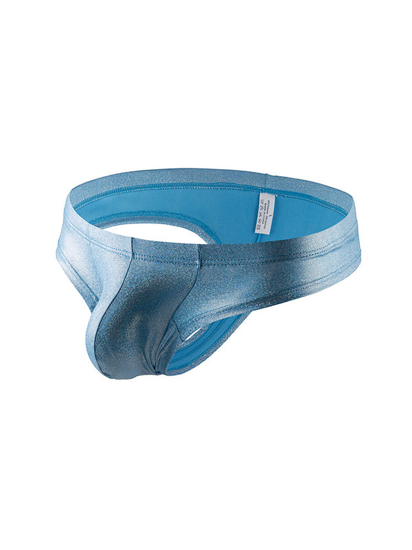 3er Pack Männer-Sparkle Tangas in Uni-Farben