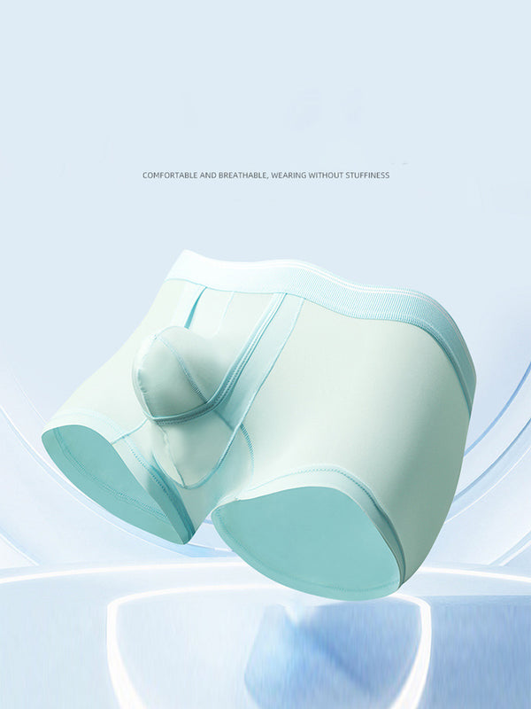 3 Pack Mænds Midt-højde Adskillelse Åndbar Elastiske Trunks