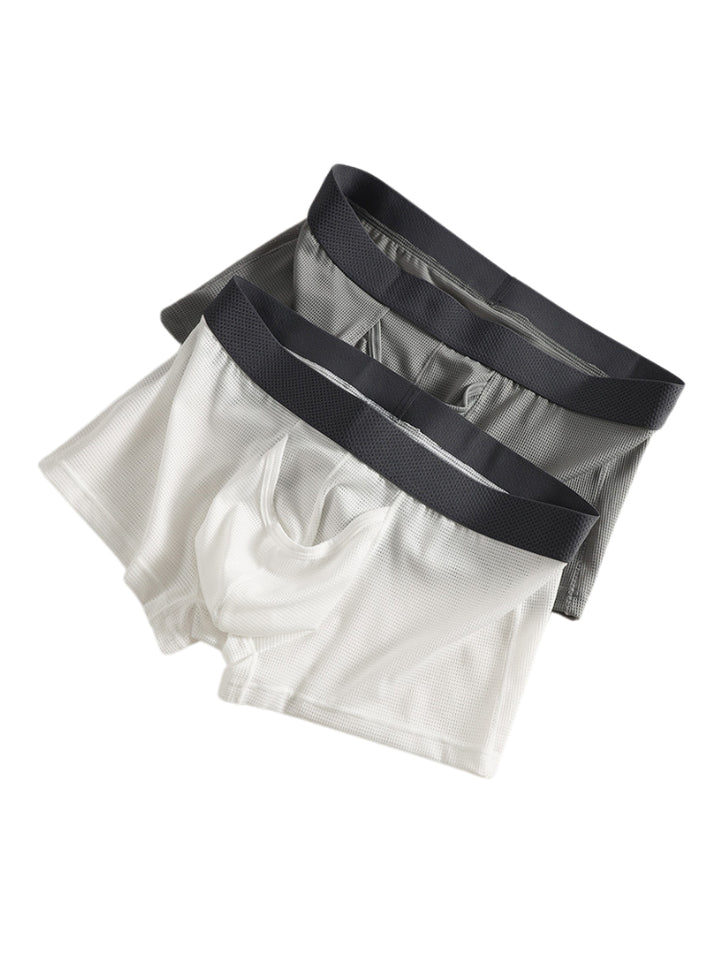 Split Pouch 3 Pack Men's Ice Silk Front Split Pouch Breathable Mesh Cooling Trunks ...