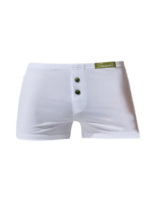2 Pack Calzoncillos de Hombre de Algodón Premium Ligeros y Transpirables con Botonadura Cómoda Calzoncillos Tipo Trunk