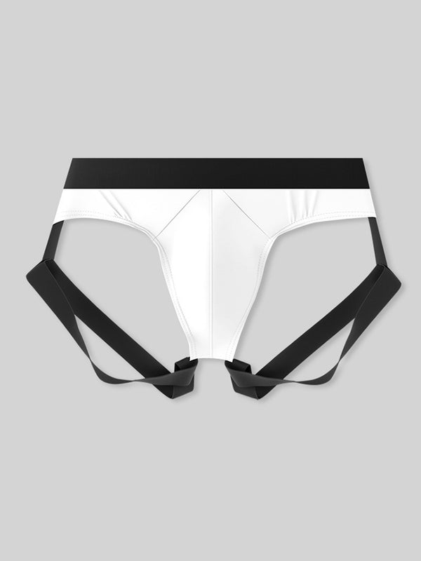 2 Confezioni Intimo Uomo Sexy U-Pouch Seta Ghiaccio Comfort Giornaliero Allungamento Perizoma