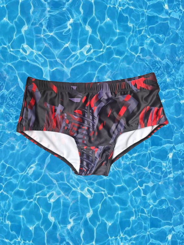 Męskie Śmiałe Wzory Kontrola Zapachu Wygodne i Wspierające Slipki kąpielowe