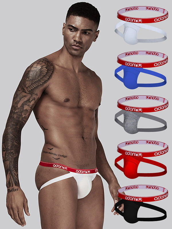 2 Pack Sospensorio Uomo Confezione da 2 in Tessuto Comfort Elasticizzato Senza Cuciture Fresco al Tocco e Traspirante