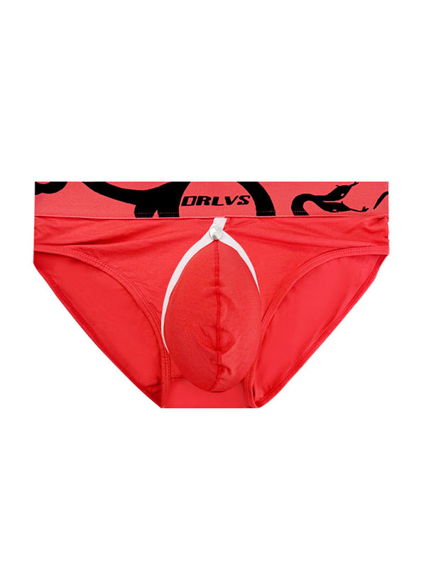 2 Szt. Męskie Slipy z Otworem w Kroku z Odpinaną Kieszenią, Oddychające, Miękkie z Modal