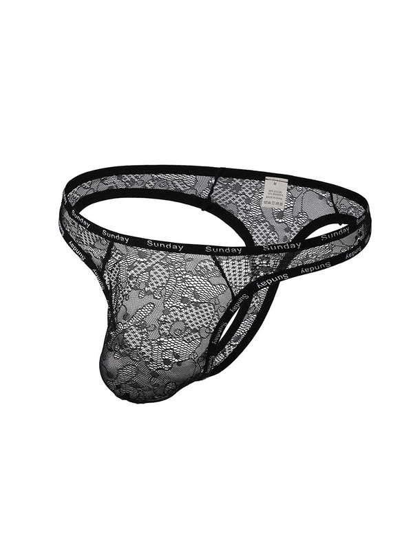 2 Paquets de Sous-vêtements Homme à Taille Moyenne Ultra-Doux, Sévillana Dentelle Rafraîchissante Soutien String