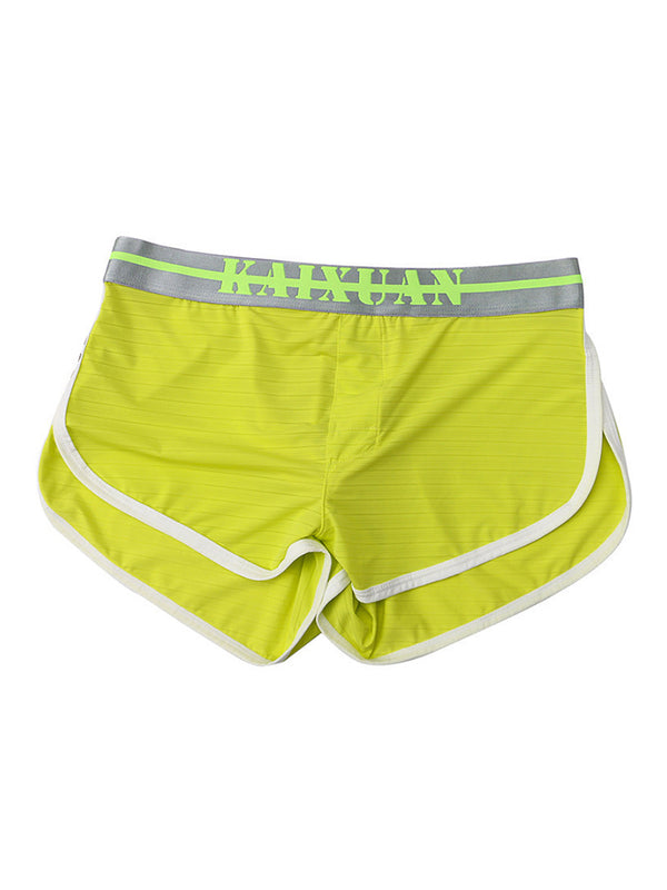 2 قطعة من بوكسر المنزل ذو الساق المنقسم المريح والناعم والمنفّس والعصري والعادي من الحرير الجليدي