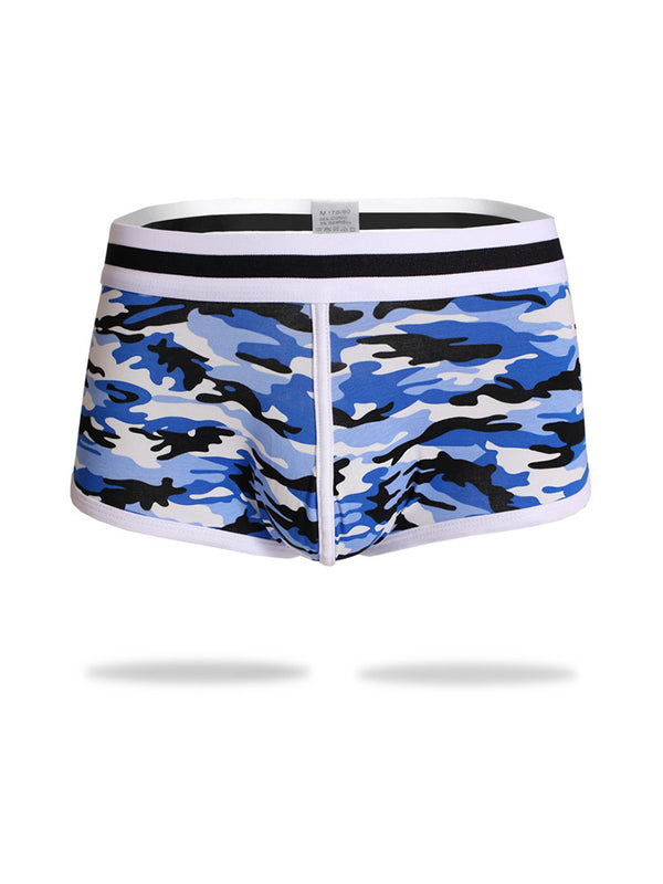 2 Pack Boxer Uomo Ultra-Morbidi Stampa Audace Taglio Sportivo Anti-Sfregamento Vestibilità Aderente