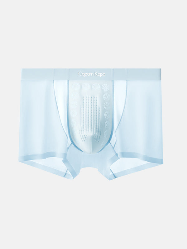 3 Sztuk Męskie Bezszwowe Oddychające Średnie Siedzenie Antybakteryjne Kroczu Bokserki