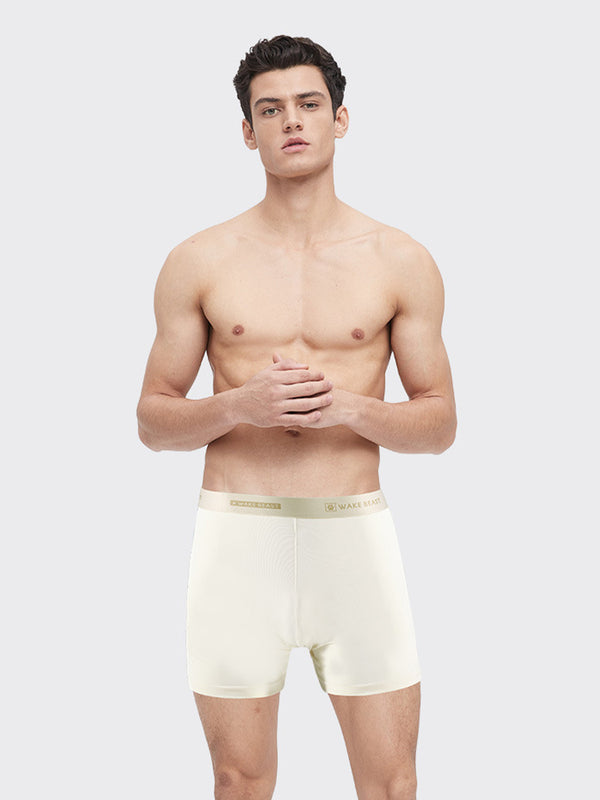 3 Confezioni Boxer aderenti Uomo Ultra Morbidi Seta Ghiaccio Senza Cuciture Confort Elastici