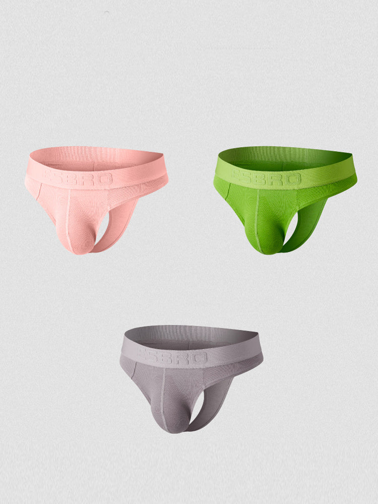 2 Pack Men's Ribbed Butt-Lifting U-Pouch Sexy Thong | MR SAKER – Mr Saker