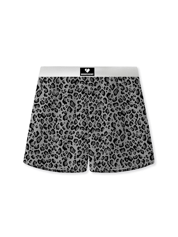 2 Pack Men's Leopard Print Anti-Odor Comfy Waistband Boxer Briefs