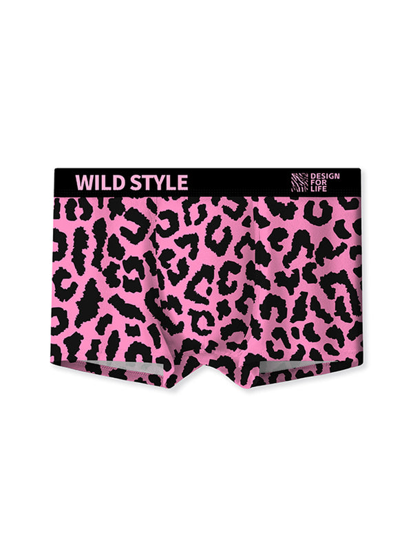 4 Pack Men's Ice Silk Bold Prints Anti-Chafing Stretch Fit Trunks