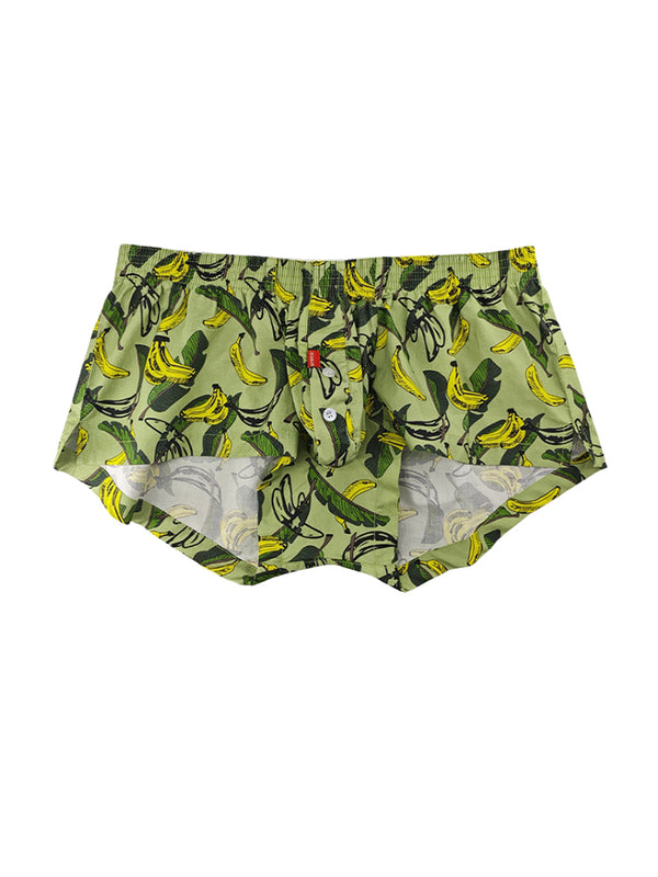 2 Pack Celana Dalam Pria Boxer Trendi dengan Motif Cetak, Ringan & Sejuk Tanpa Jahitan
