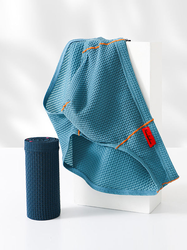 3 حزمة ملابس داخلية رجالية من النايلون مربعة النقش رافع للخصر