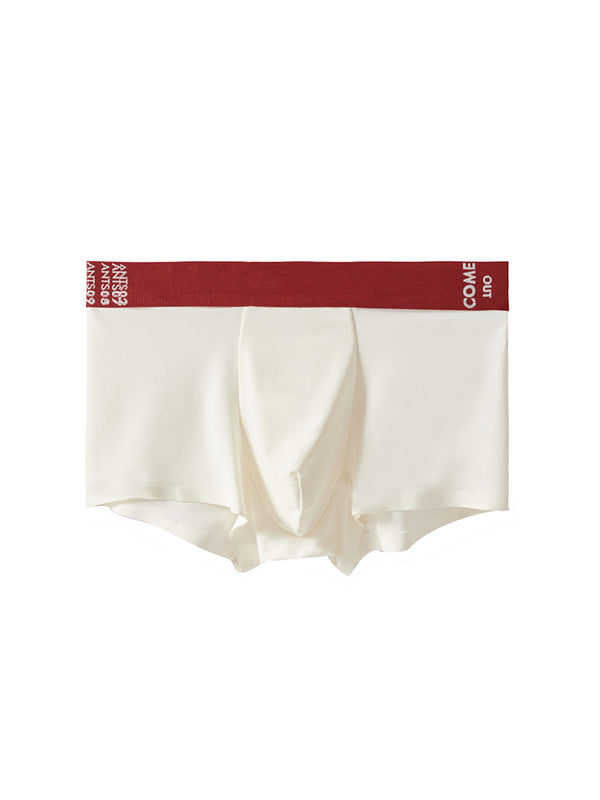 2 Pack Calzoncillos tipo trunk para Hombre Premium Ultra-Finos Sin Costuras de Seda de Hielo Ajuste Elástico