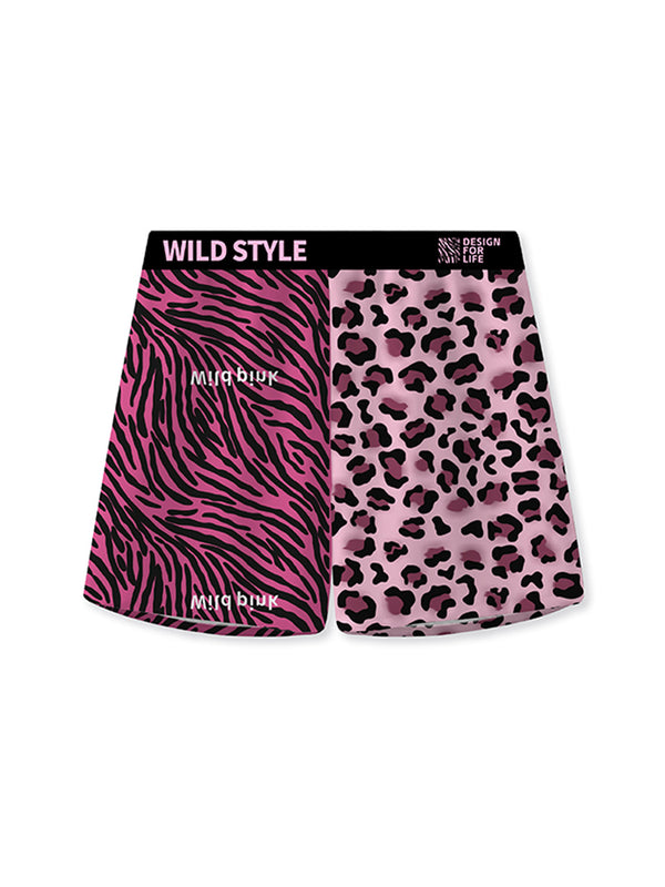 3 Pack Men's Pink Leopard Print Trendy Lightweight & Airy Boxers Briefs