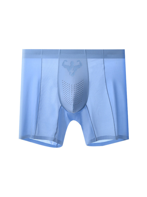 2 Pack Men's Seamless Comfort Breathable Anti-Chafing & Antibacterial Boxers Briefs