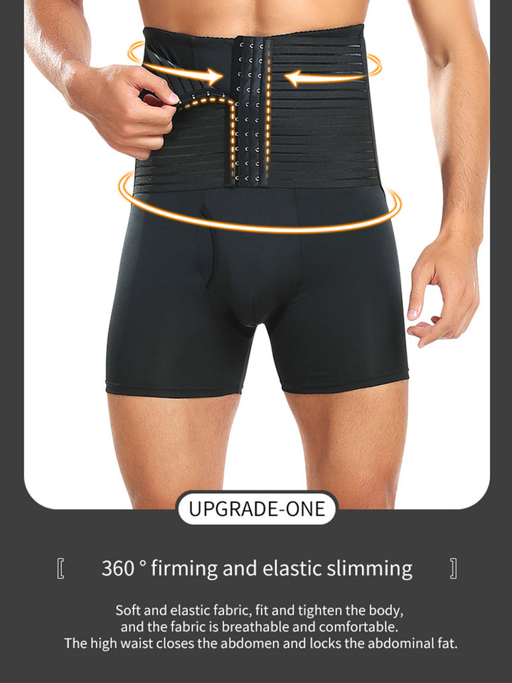 Boxer Uomo Dimagranti In Cotone - Mutande Compressione Vita Alta, Controllo Pancia, Intimo Sportivo - Foto 11