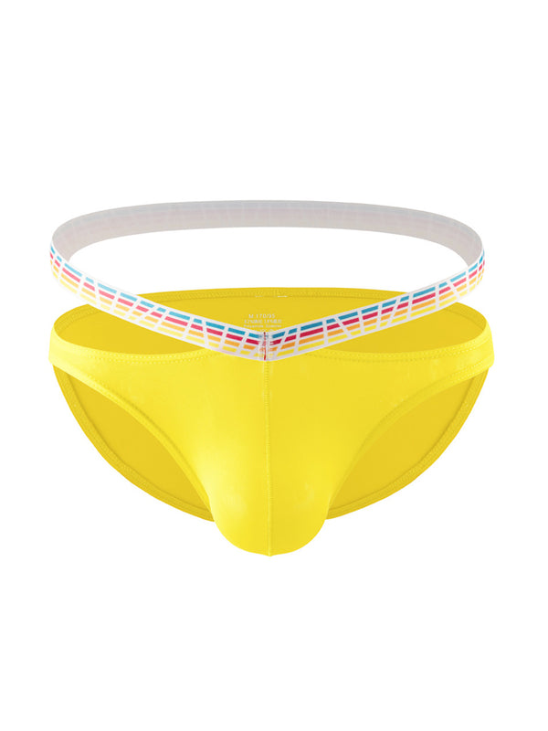 3 件裝男士性感拼色鏤空內衣比基尼