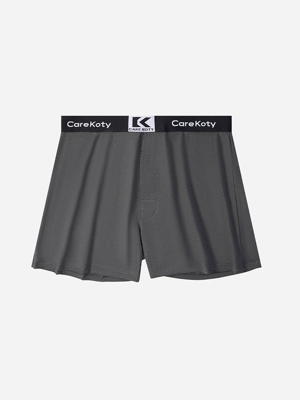 2 قطعة من سراويل البوكسر الفضفاضة القطنية المريحة بدون خيوط للرجال
