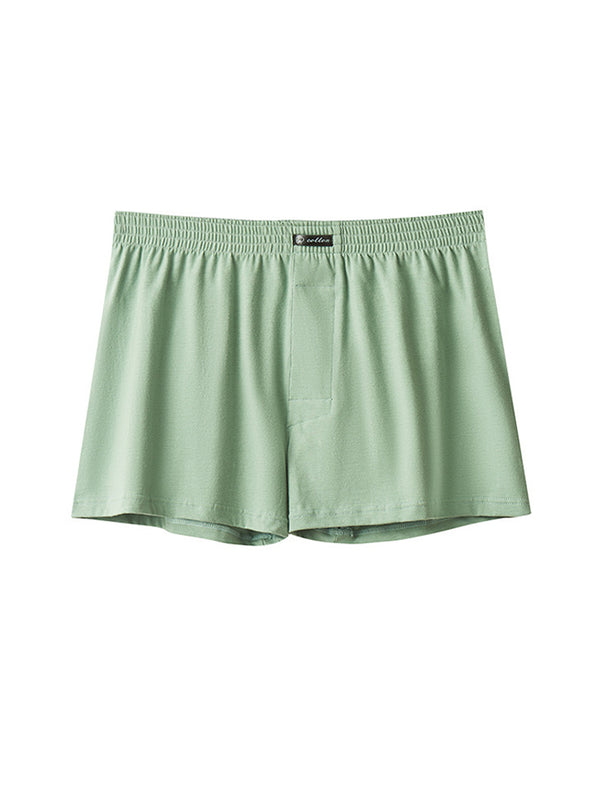 2 قطعة بوكسر رجالي عالي الخصر قابل للتنفس من القطن مع حزام مريح