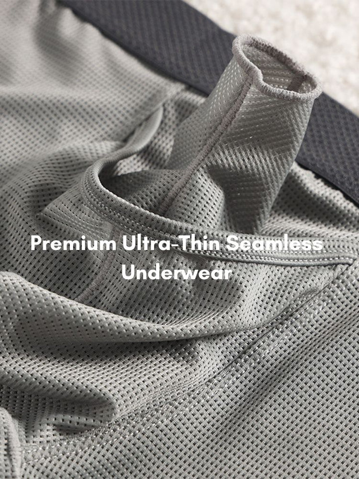 Split Pouch 3 Pack Men's Ice Silk Front Split Pouch Breathable Mesh Cooling Trunks ...