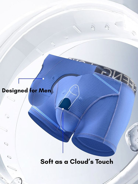 2 Pack Men's Anatomical Support Pouch Antibacterial & Breathable Trunks ...