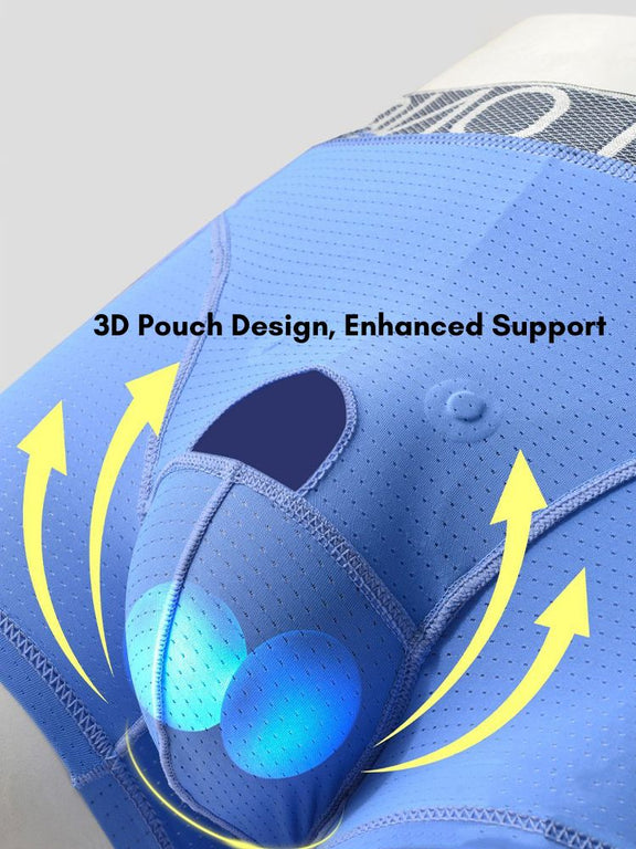 2 Pack Men's Anatomical Support Pouch Antibacterial & Breathable Trunks ...