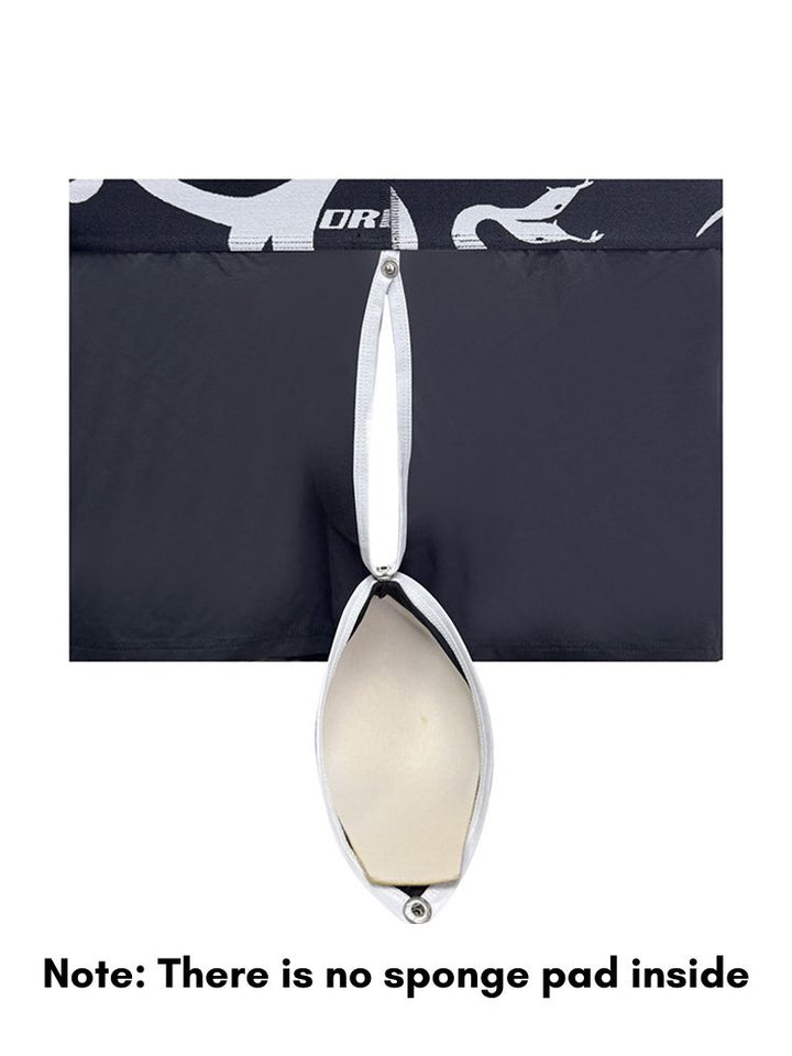 Men's Detachable Pouch Easy-Access Open Fly Modal Split-Crotch Boxers ...