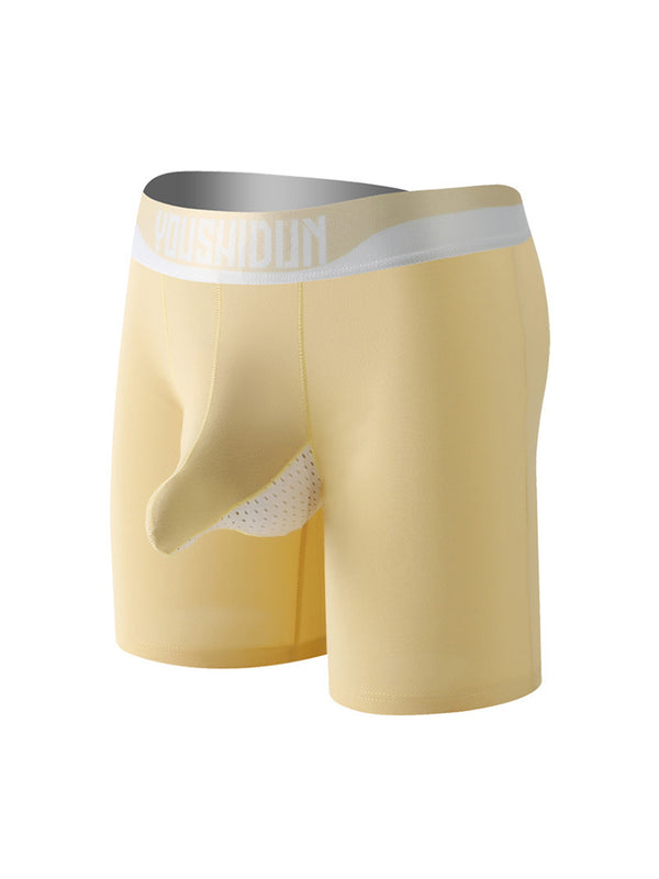 2 Confezioni Boxer Uomo a Metà Coscia Ultra Morbidi con Taschetta Separata Antisfregamento e di Supporto