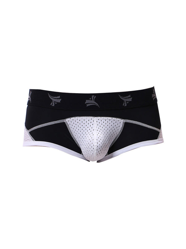 3 Pack Celana Dalam Pria Nylon Mesh Bernapas U-Pouch Trunks