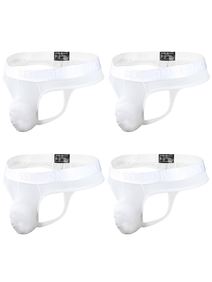 4 Pack Men's Sexy Nylon Low-Rise Comfortable Thong & Strings | MR SAKER ...