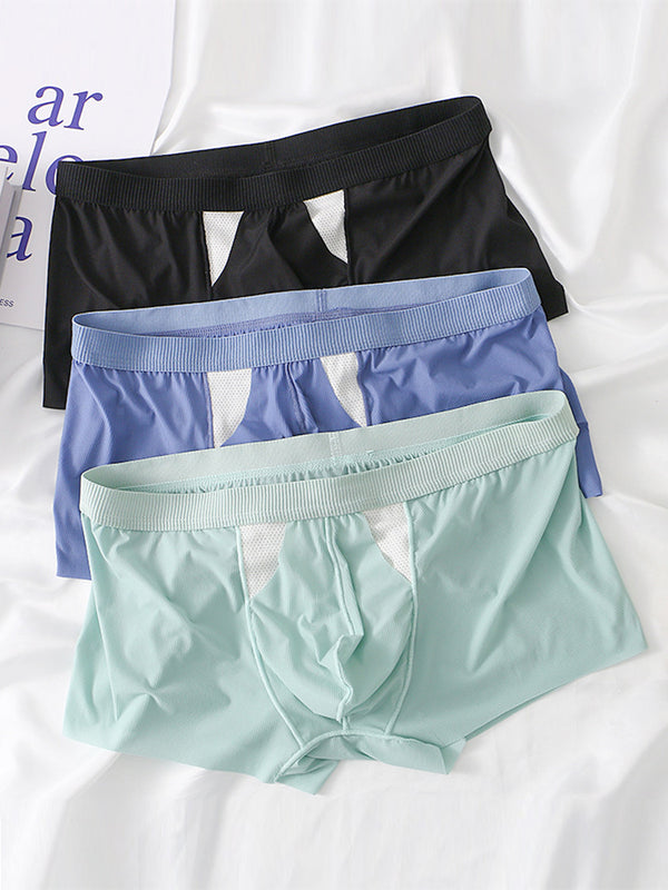 3 Pack Split-Support Herres Trunks- Åndbar & Bulge-Forbedrende