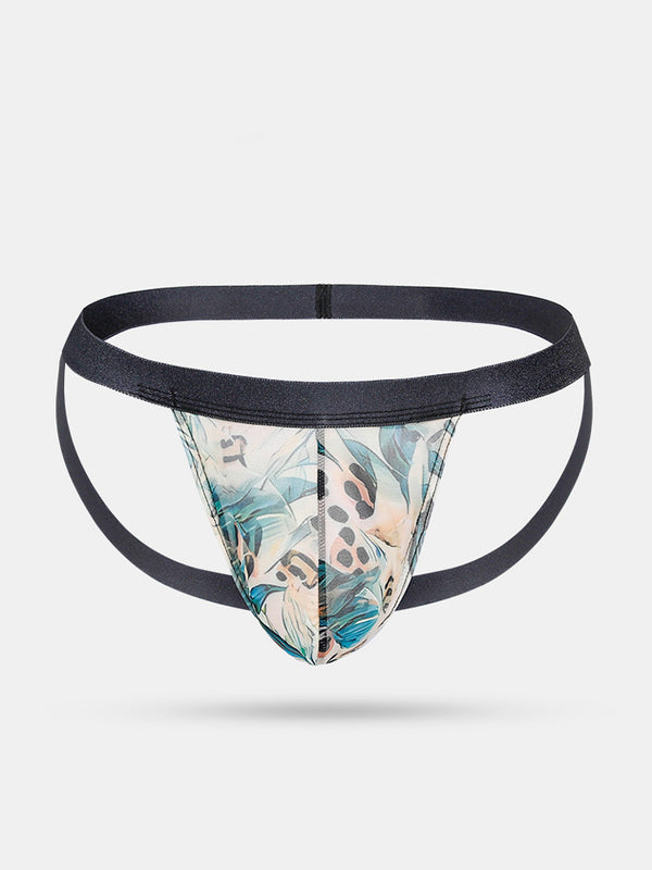 3 Pack Miesten Jääsilkkiset Ultra-Pehmot Matalavyötäröiset Hengittävät Sidontaliivit